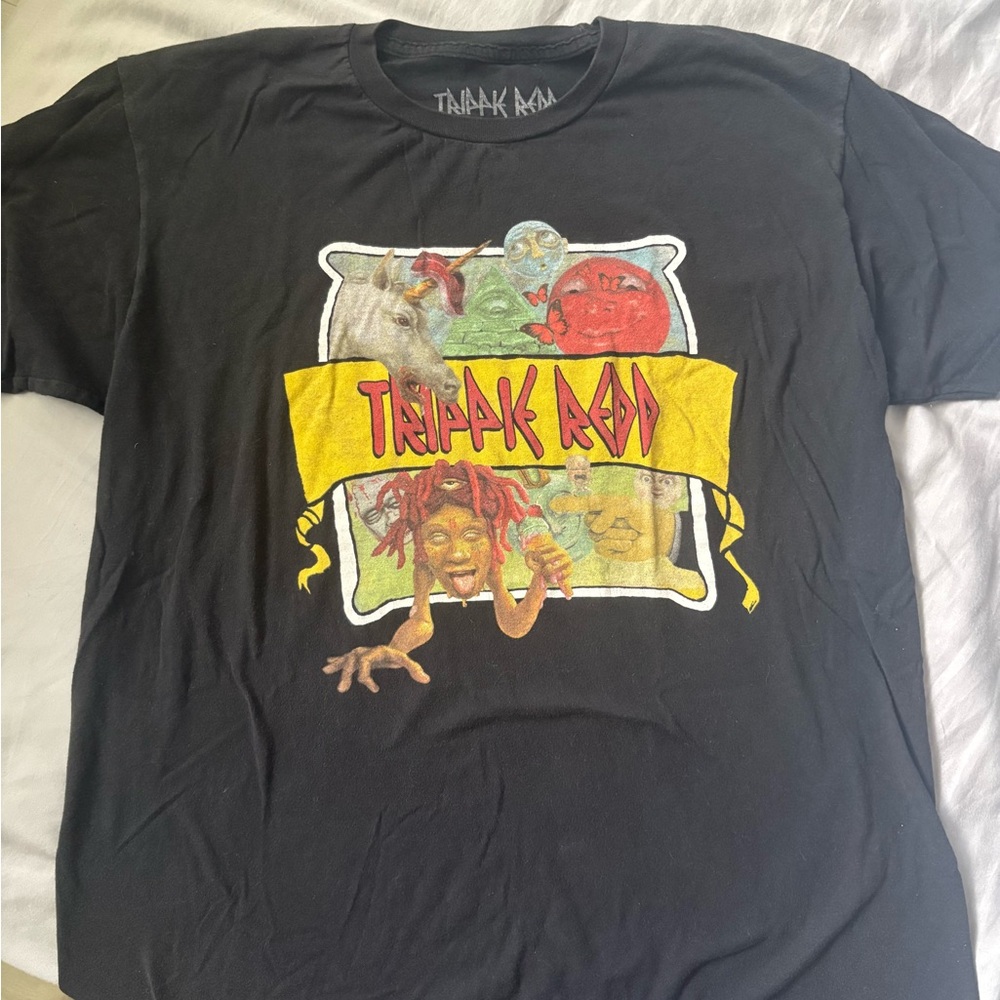 TRIPPIE REDD Pegasus Black Graphic T-Shirt Album Cover Big 14 1400/1800